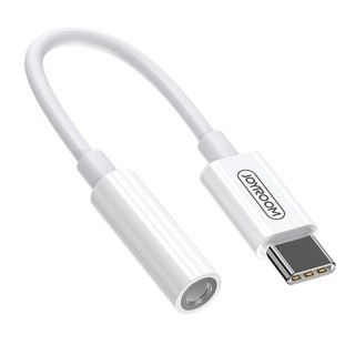 Adapter przejściówka do słuchawek 3.5 mm mini jack żeński - USB-C męski biały JOYROOM