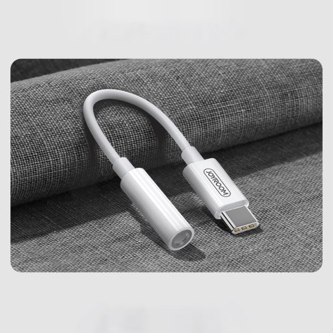 Adapter przejściówka do słuchawek 3.5 mm mini jack żeński - USB-C męski biały JOYROOM