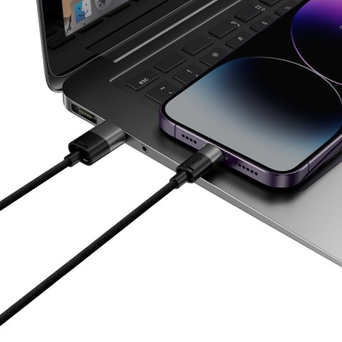 Kabel przewód do telefonu StarSpeed 3w1 USB - micro USB / iPhone Lightning / USB-C 1.2m - czarny BASEUS