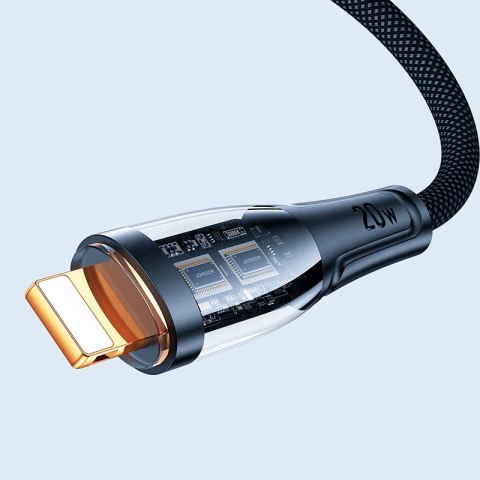 Kabel przewód z inteligentnym wyłącznikiem USB-A - iPhone Lightning 1.2m - czarny JOYROOM