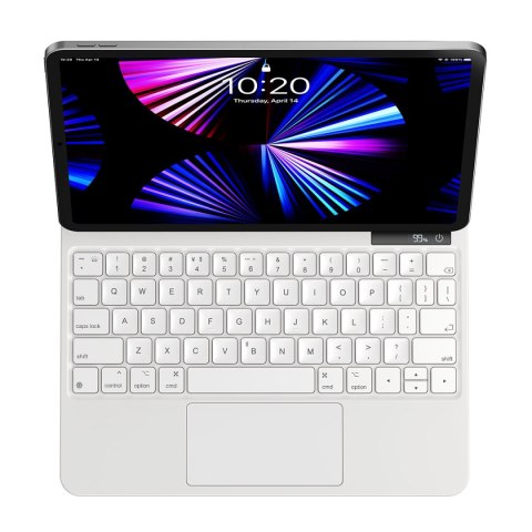 Klawiatura i touchpad do iPad Pro 12.9'' + etui magnetyczne Brilliance - białe BASEUS