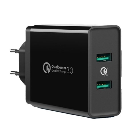 Ładowarka sieciowa do telefonu 2x USB-A 36W QC3.0 - czarna UGREEN