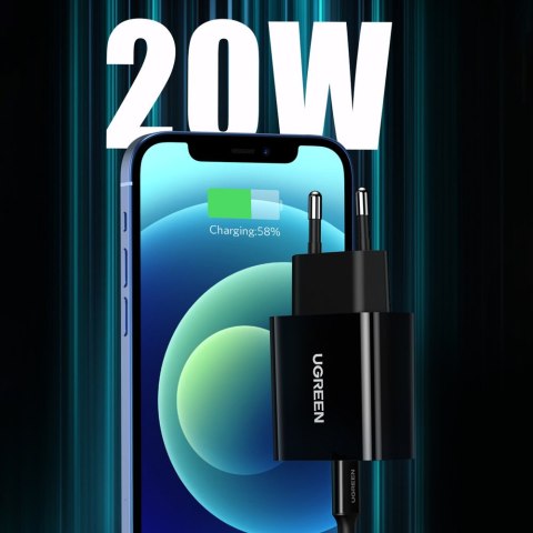 Ładowarka sieciowa do telefonu USB-C 20W Power Delivery czarny UGREEN