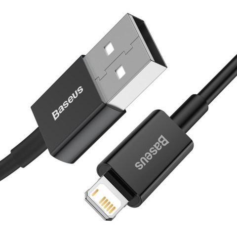 Superior kabel przewód do Iphone USB - Lightning 2.4A 1m czarny BASEUS