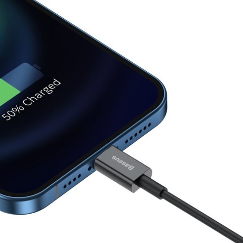 Superior kabel przewód do Iphone USB - Lightning 2.4A 1m czarny BASEUS