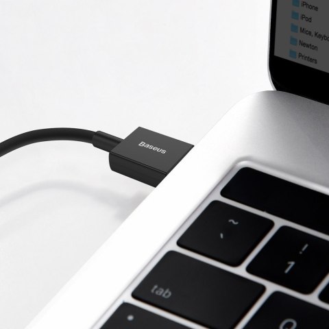 Superior kabel przewód do Iphone USB - Lightning 2.4A 1m czarny BASEUS