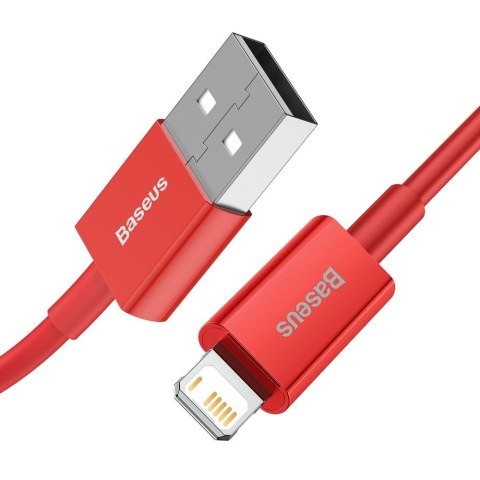 Superior kabel przewód do Iphone USB - Lightning 2.4A 1m czerwony BASEUS