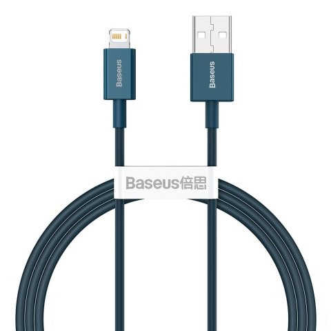 Superior kabel przewód do Iphone USB - Lightning 2.4A 1m niebieski BASEUS