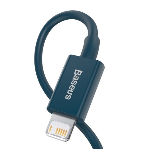 Superior kabel przewód do Iphone USB - Lightning 2.4A 1m niebieski BASEUS