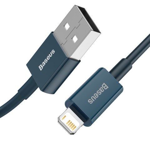 Superior kabel przewód do Iphone USB - Lightning 2.4A 1m niebieski BASEUS