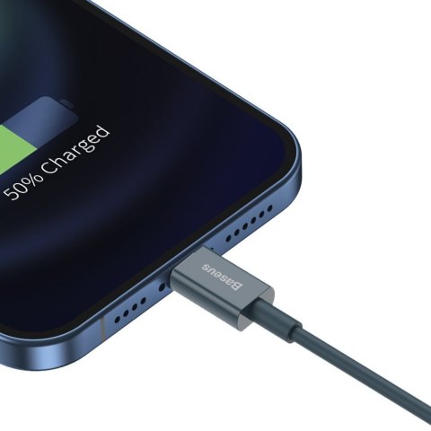 Superior kabel przewód do Iphone USB - Lightning 2.4A 1m niebieski BASEUS