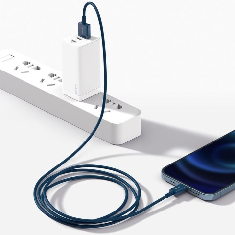 Superior kabel przewód do Iphone USB - Lightning 2.4A 1m niebieski BASEUS