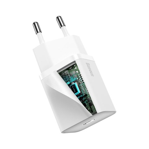 Szybka ładowarka do Iphone Super Si 1C 20W Power Delivery + kabel USB-C - Lightning 1m biały BASEUS