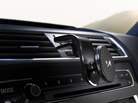 Uchwyt magnetyczny na telefon do kratki samochodu obrotowy 360 czarny WOZINSKY