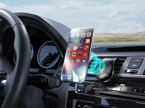 Uchwyt magnetyczny na telefon do kratki samochodu obrotowy 360 czarny WOZINSKY
