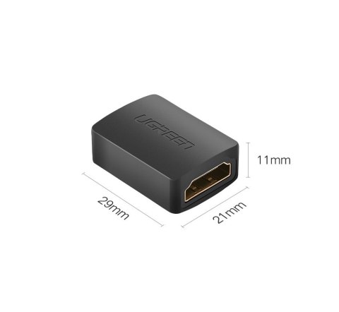 Adapter łącznik złączka kabla przewodu HDMI czarny UGREEN