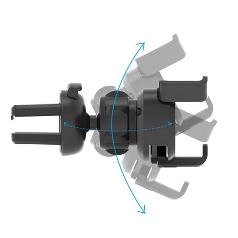 Grawitacyjny uchwyt samochodowy do smartfona na kratkę nawiewu z odświeżaczem czarny HURTEL