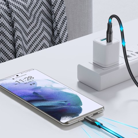 Kabel do szybkiego ładowania i transmisji danych USB-C USB-C PD 60W 2m czarny JOYROOM