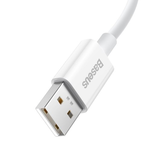 Kabel przewód Superior Series SUPERVOOC USB-A do USB-C 65W 1m biały BASEUS