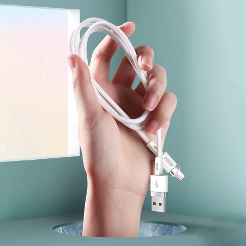 Kabel przewód USB - USB-C 2.4A 1.2 m biały JOYROOM