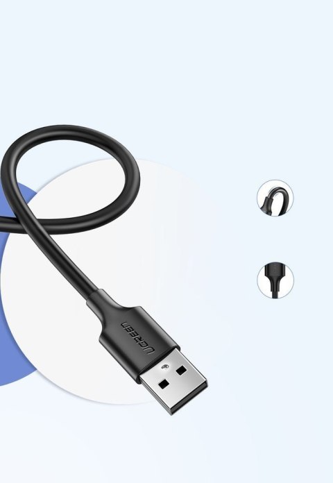 Kabel przewód USB - micro USB 2A 1m czarny UGREEN