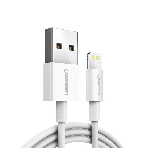 Kabel przewód do iPhone USB - Lightning MFI 2m 2.4A biały UGREEN