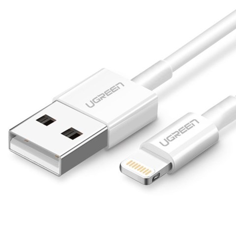 Kabel przewód do iPhone USB - Lightning MFI 2m 2.4A biały UGREEN