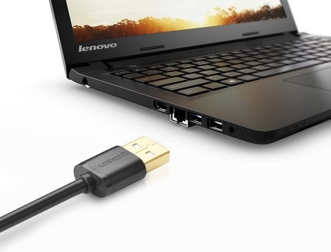 Przedłużacz do kabla przewodu USB 1m czarny UGREEN