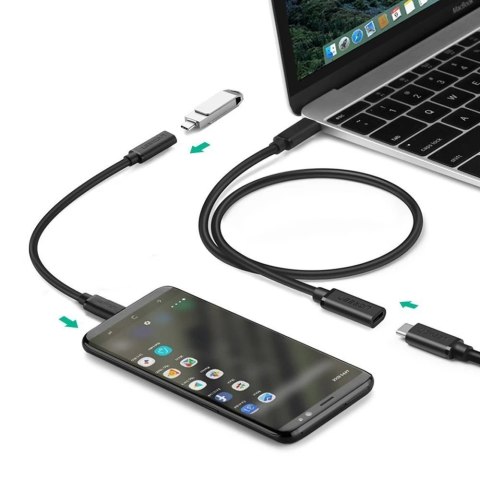 Przedłużacz do kabla przewodu USB-C 3.1 0.5m czarny UGREEN