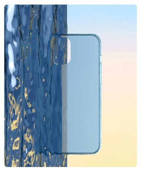 Sztywne etui z elastyczną ramką do iPhone 12 Pro Max Frosted Glass Case biały BASEUS