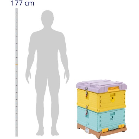 Ul pszczeli z polipropylenu izolowany 2 korpusy 54 x 44 cm WIESENFIELD