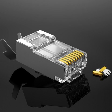 Wtyk modularny wtyczka RJ45 8P8C Cat 6A / 7 - ZESTAW 10szt. UGREEN