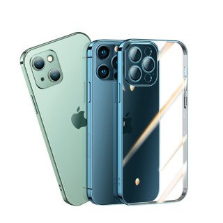 Etui pokrowiec do iPhone 13 Pro obudowa z metaliczną ramką srebrny JOYROOM