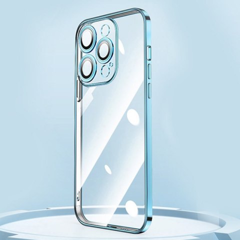 Etui pokrowiec do iPhone 13 Pro obudowa z metaliczną ramką srebrny JOYROOM