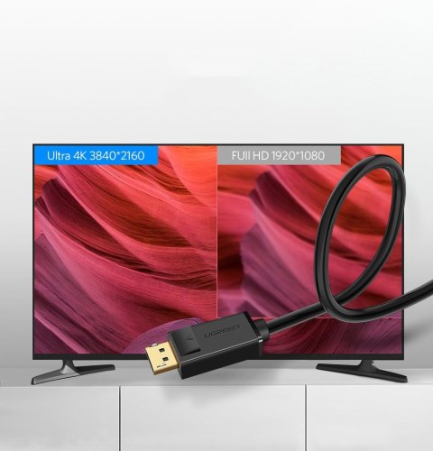 Kabel przewód DisplayPort 1.2 4K 2m czarny UGREEN