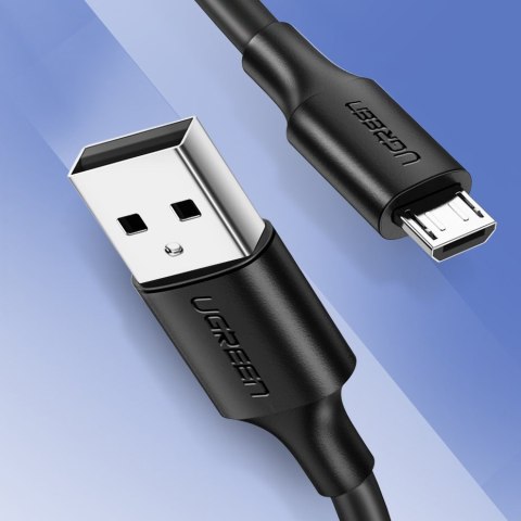 Kabel przewód USB - micro USB 2.4A 480Mbps 1.5m czarny UGREEN