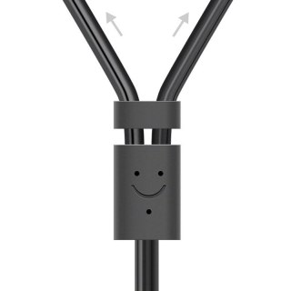 Kabel przewód audio 3.5mm mini jack żeński - 2RCA męski 25cm szary UGREEN