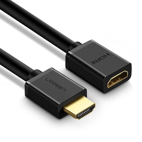 Przedłużacz przejściówka kabla HDMI 4K 10.2 Gbps 340Mhz 0.5 m czarny UGREEN