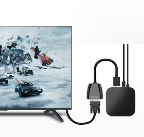 Przejściówka adapter przewód z HDMI męski do VGA żeński FHD czarny UGREEN