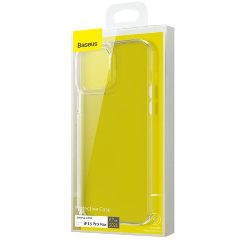 Przezroczyste żelowe etui iPhone 13 Pro Max Simple Series Case przezroczysty BASEUS