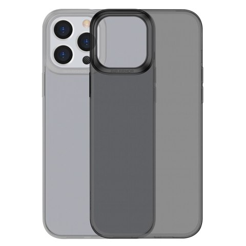 Przezroczyste żelowe etui iPhone 13 Pro Simple Series Case czarny BASEUS