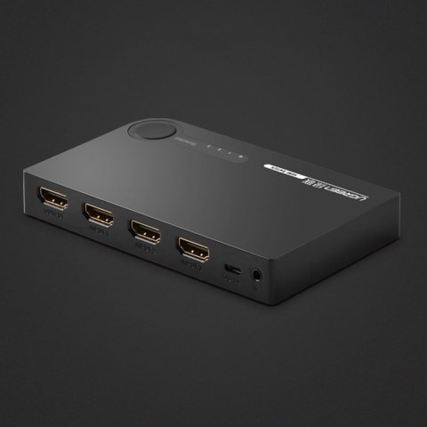 Rozdzielacz splitter switch HDMI - 3x HDMI 3D 4K czarny UGREEN