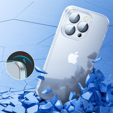 Case etui iPhone 14 obudowa pokrowiec z osłoną na aparat przezroczysty 14Q JOYROOM
