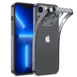 Case etui żelowe do iPhone 14 Plus obudowa pokrowiec z metaliczną ramką 14Q czarny JOYROOM