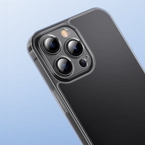 Etui pokrowiec do iPhone 13 Pro sztywna obudowa z żelową ramką czarny BASEUS