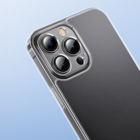 Etui pokrowiec do iPhone 13 Pro sztywna obudowa z żelową ramką przezroczysty BASEUS