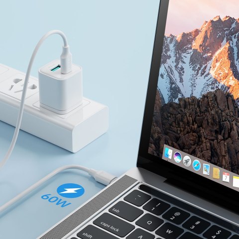 Kabel przewód USB-C - USB-C 480Mb/s 60W 1m biały JOYROOM