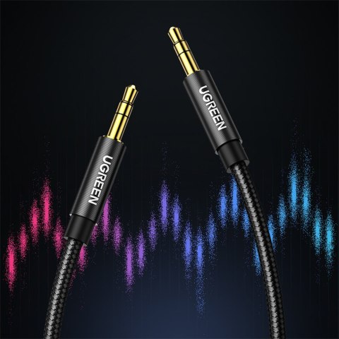 Kabel przewód audio 2x mini jack 3.5mm 2m czarny UGREEN