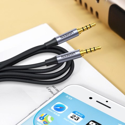 Kabel przewód audio AUX mini jack 3.5mm męski 2m czarny UGREEN