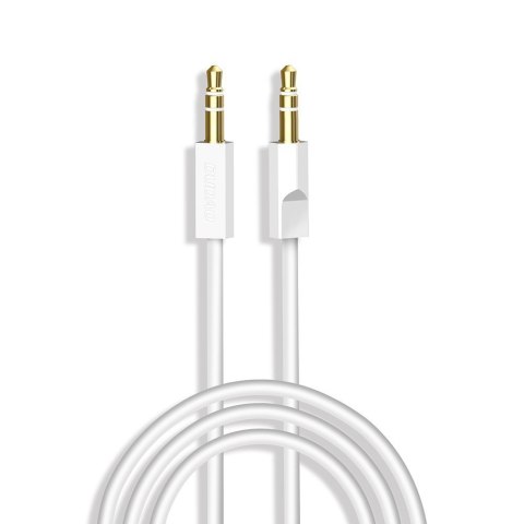 Kabel przewód audio stereo AUX mini jack 3.5mm 3 polowy 1m biały DUDAO